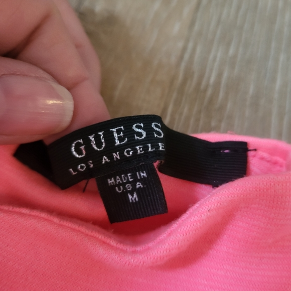 Guess Y2K Hit Pink Crop Top Size Medium - Picture 4 of 8